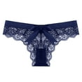 thumbnail image 1 of Ausyst Womens Underwear Clearance! Panties for Women Women's Fashion Sexy Lace Flower Transparent Gauze Bow Low Waist G-string Pants Panties Thong, 1 of 3