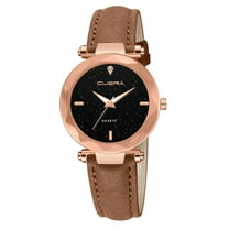 Ausyst Watch for Women Casual Quartz Plastic Leather Band Newv Strap Watch Analog Wrist Watch