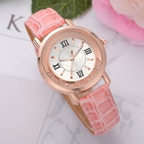 Ausyst Watch for Women Fashion Luxury Leisure Set Leather Stainless Steel Quartz Watch