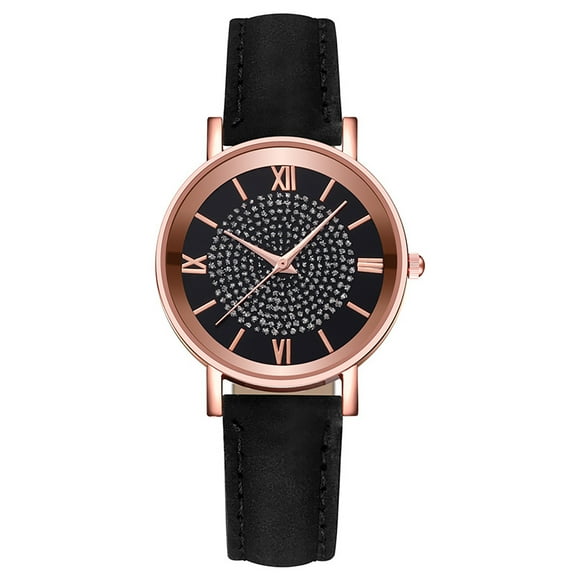 Ausyst Watch for Women Fashion Watch Clock Stainless Steel Casual Dress Wrist Crystal Jewelry
