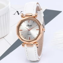 Ausyst Watch for Women Fashion Women Leather Casual Watch Luxury Analog Quartz Crystal Wristwatch
