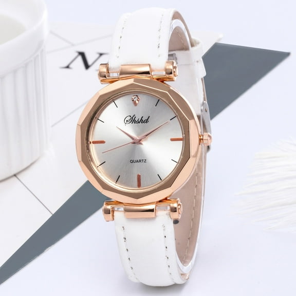 Ausyst Watch for Women Fashion Women Leather Casual Watch Luxury Analog Quartz Crystal Wristwatch
