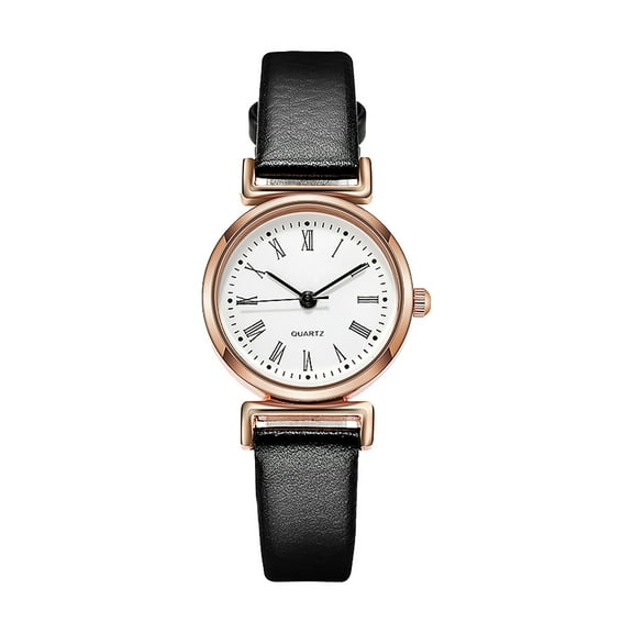 Ausyst Watch for Women Ladies Casual Fashion Quartz Watch Roman Numeral Dial Silicone Strap Watch
