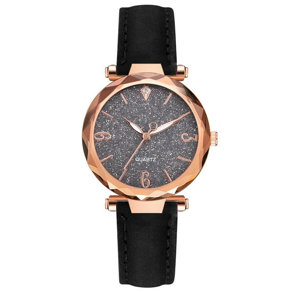 Ausyst Watch for Women Ladies Fashion Watches Clocks Watches Leather Casual Dresses Wrist Crystals on Sale Clearance
