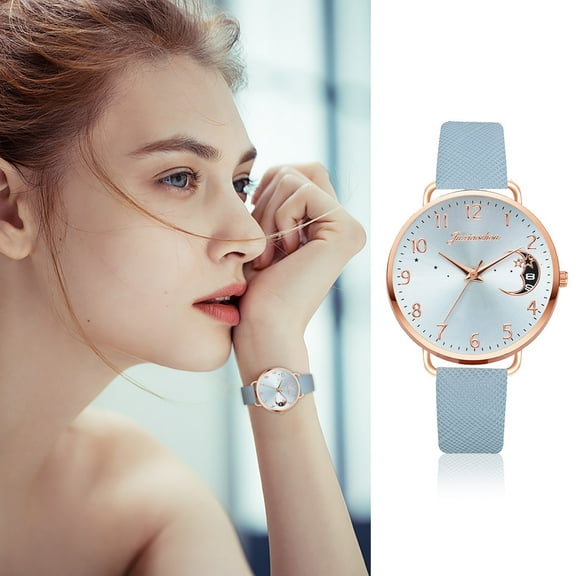 Ausyst Watch for Women Sleek Minimalist Fashion With Strap Dial Women's Quartz Watch Gift Watch