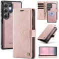 thumbnail image 1 of AutSpace For Samsung Galaxy S26 Ultra 5G [Compatible With MagSafe] 2-in-1 Detachable Wallet Case Magnetic Flip Cover Multi-Card Slots Pocket PU Leather Flip Shockproof Phone Case,Pink, 1 of 8