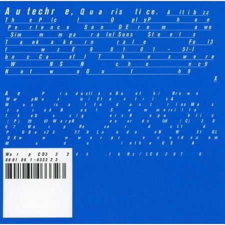 Autechre - Quarstice - Electronica - CD