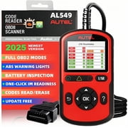 Autel AL549 OBD2 Scanner Code Reader with ABS Diagnostic & Battery Test, Enhanced Check and Reset Engine Fault Code, Live Data, Freeze Frame, CAN Car Diagnostic Scan Tool for All OBDII