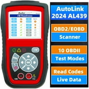 Autel AutoLink AL439 OBD2 Scanner, 2024 OBD2/EOBD Code Reader & Electrical Testing Diagnostic Scan Tool, I/M Readiness, Reads & Clears Codes, Live Data, Work on 1996 & Newer for DIYers Professionals
