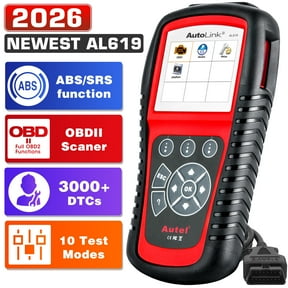 Autel AutoLink AL619 OBD2 Scanner | 2025 ABS/SRS/CAN Diagnostic Tool | Read/Erase Codes, Check Engine Light, OBDII Live Data & DTC Library | Upgrade for AL519, ML519, ML619 (Vehicle-Specific)