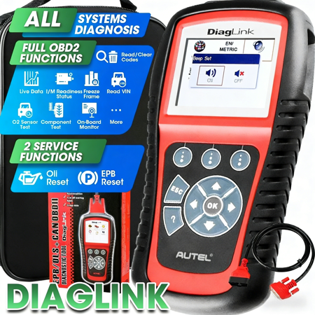 Autel Diaglink OBD2 Scanner Car Diagnostic Code Reader All Systems Diagnosis DIY Version of MD802