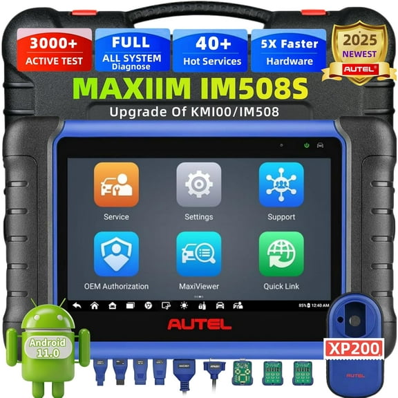 Autel IM508S Scanner with XP200, IMMO Key Programming Tool, All System Diagnostic Scanner, Bidirectional Scan, 3000+ Tests, 40+ Services, OE Diagnostics, Update of KM100/IM508