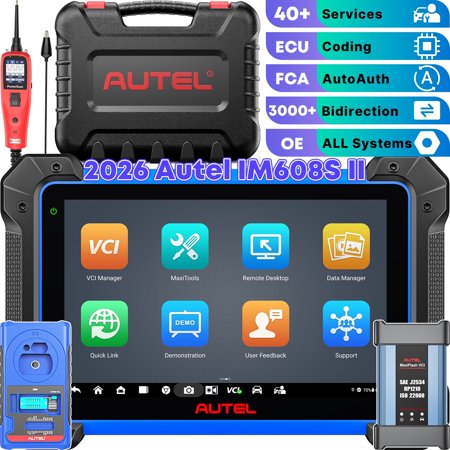 Autel IM608S II Scanner with Power Circuit Tester PS100