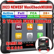 Autel MX808 MaxiCheck 2022 Upgraded Version Compatiable with BT506 MV108 MV105 Automotive OBD2 Scanner All System Diagnostic Tool Bi-Directional Control Same as MaxiCOM MK808 28+ Services FCA Access