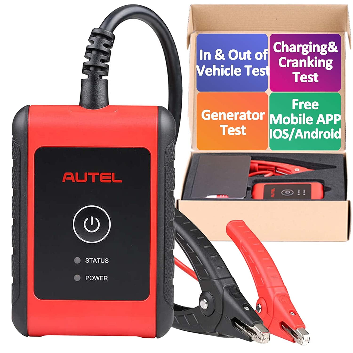 Autel Maxibas Bt Digital Car Diagnostic Tool Battery Electrical