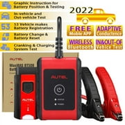 Autel MaxiBAS BT508 Battery Tester Vehilce Electrical System Analyzer With Bluetooth VCI Battery Health Registration Positioning All System Diagnostic AutoScan Read/Erase Codes Free APP Advanced BT506