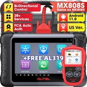 Autel Scanner MaxiCheck MX808S With AL319, 3000+ Active Test, 28+ Service, OE All System Diagnostics, 2 Year Updates