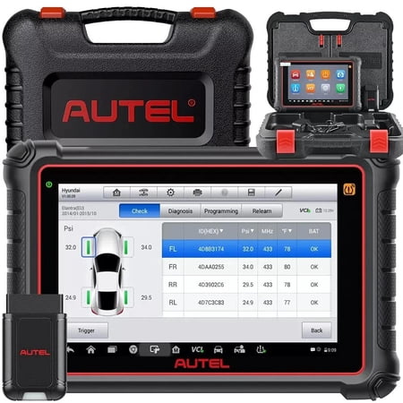Autel MaxiCOM MK900-TS TPMS Scanner, Bidirectional Diagnostic Tool wIth Top TPMS Function, All System Diagnostics, 3000+ Active Test, 40+ Service