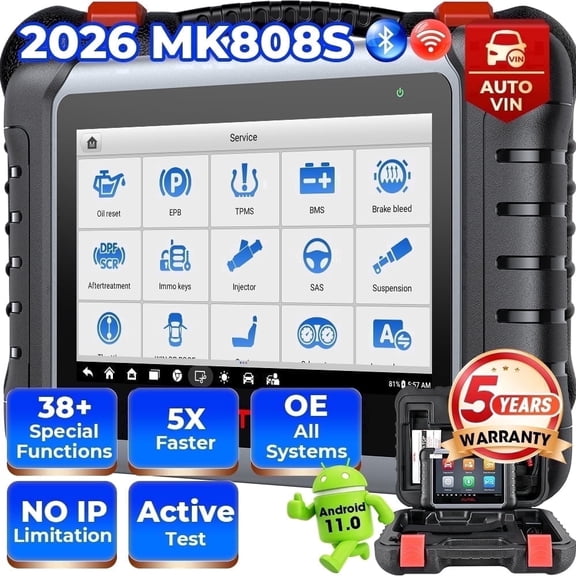 OBD2 Scanner Autel MaxiCOM MK808S, 28+ Resets,Active Test,AutoAuth, All System Diagnostic, Injector C0ding