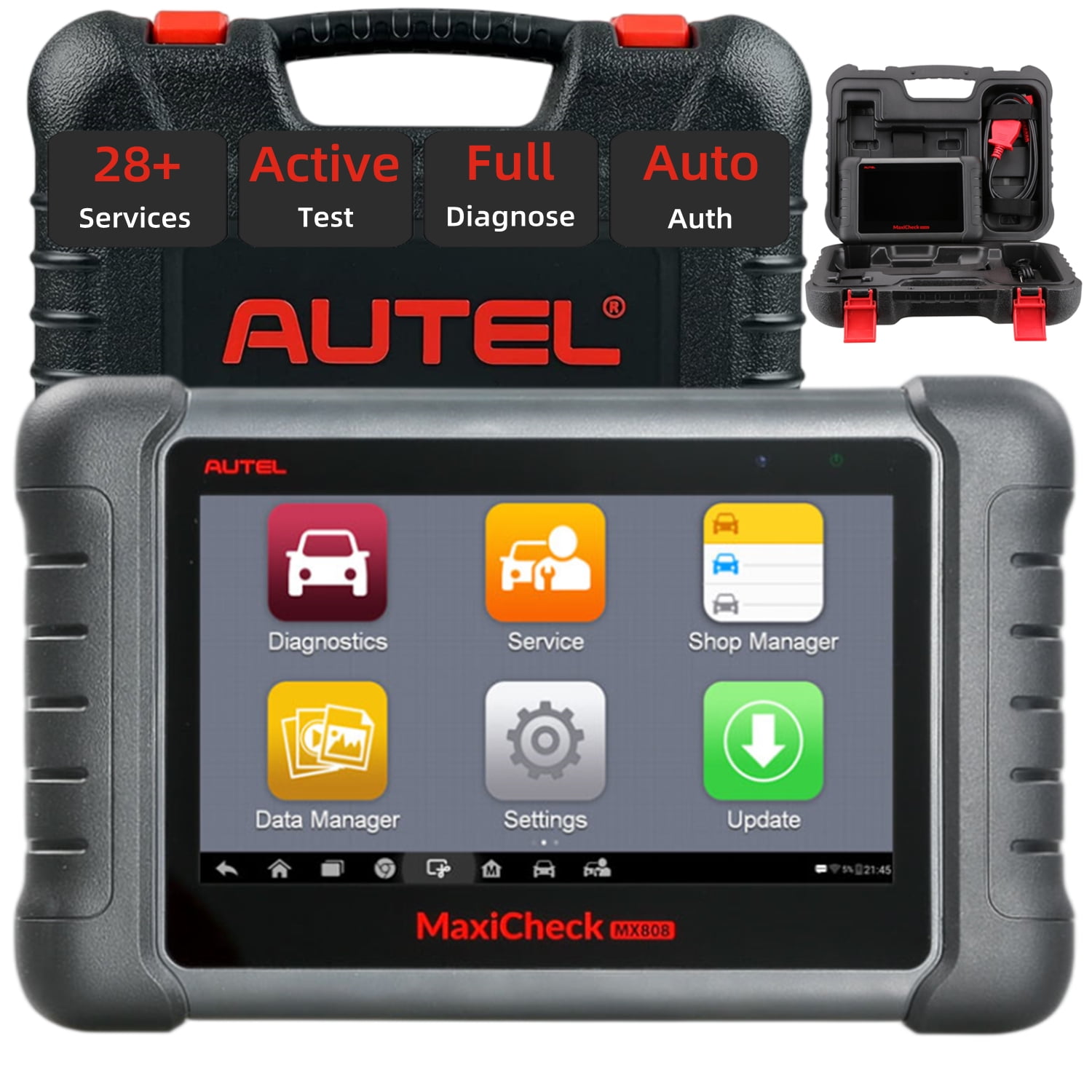 Autel MaxiCheck MX808 OBD2 All System Diagnostic Scanner Professional OBD2  Scanner Diagnostic Tool, with Full System Diagnosis &  IMMO/EPB/SAS/BMS/TPMS/DPF, Same functionalities of MK80 