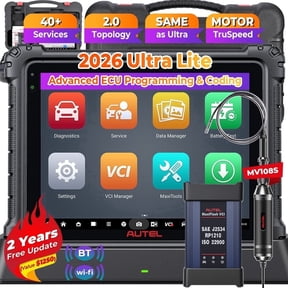 Autel MaxiCom Ultra Lite Scanner with PS100: Topology Mapping, Motor TruSpeed Repair, 40 Services, 2 Years Updates