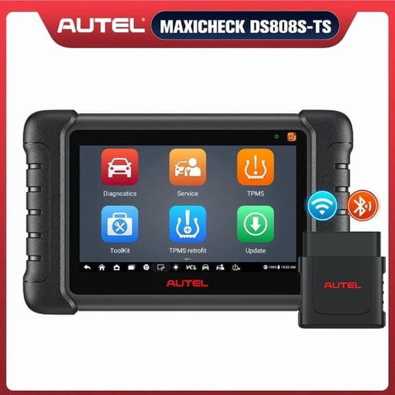 Autel MaxiDas DS808S-TS Wireless TPMS Diagnostic Tool, Complete TPMS Tool, OE-Level All Systems Diagnosis, 30+ Services, Upgraded of MP808S/ DS808TS/MP808TS