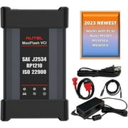 Autel MaxiFlash VCI Kit Vehicle Communication Interface J2534 PassThru ECU Programming Device Bluetooth Connection Internet Update Support CAN FD,4 CAN Channels,DoIP,D-PDU Works with PC or Autel MS909