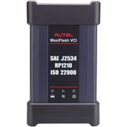 Autel MaxiFlash VCI Vehicle Communication Interface J2534 PassThru ECU Programming Device Bluetooth Connection Internet Update Support CAN FD, 4 CAN Channels, DoIP, D-PDU Works with PC or Autel MS909