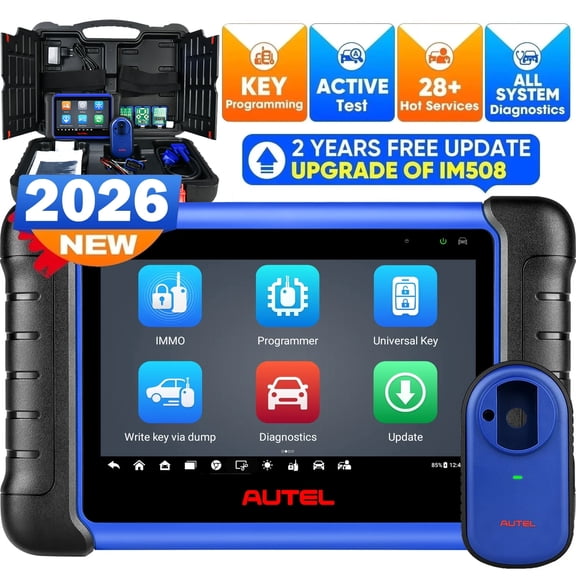 Autel MaxiIM IM508S , 2026 Key Fob Programming Tool 40+ Services, AutoAuth FCA Bidirectional Control Scan, Android 11