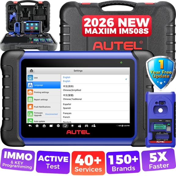 Autel Automotive Diagnostic Tool IM508S, Integrates Key Programming, Full System Diagnostics and 40+ Service, 3000+ Bidirectional Tests, FCA AutoAuth