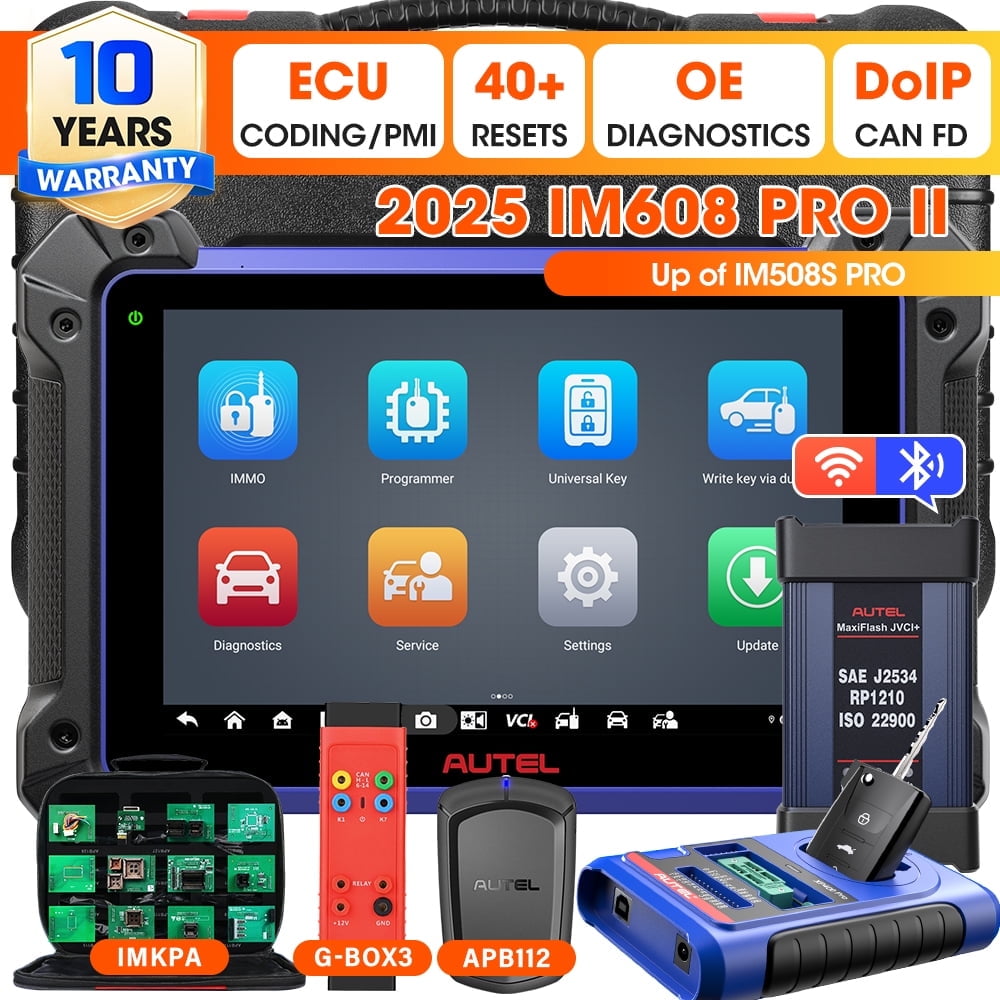 Autel MaxiIM IM608 PRO II, ECU Programming Scan Tool as Elite II Pro,40+Reset,3K+ Bidirectional Tests