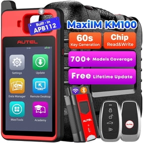 Autel Scanner MaxiIM KM100 OBD2 Diagnostic Scan Tool, Key Fob Pr0gramming Tool 2026 OBD Learning for 95% Vehicles Covered