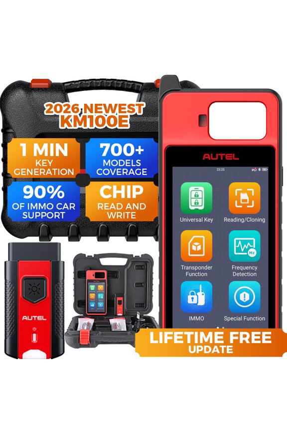 KM100 Key Programmer - Lite Version of IM508S IM608 Pro II For Cars, OBD2 Scanner with C0d*ng & Lifetime Updates