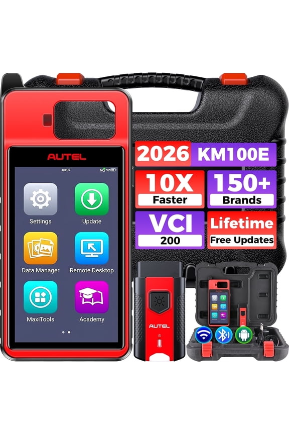 KM100E Key Fob Pr0gramming Tool, Pr0grammer Immobilizer, Car Diagnostic Scan Tool, Compatible with 99% Cars, Lifetime Free Updates