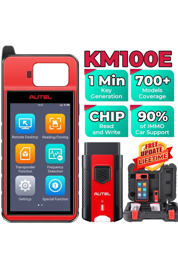 Scanner MaxiIM KM100E Key Fob Pr0gramming Tool Pr0grammer Immobilizer Car Diagnostic Scan Tool Compatible with 99% Cars