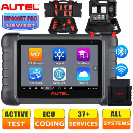 Autel MaxiPRO MP808BT Pro Wireless Diagnostic Scanner, Upgrade of MP808, Bi-Directional Control, With Adaptor, All Systems Diagnostic