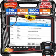 Autel MaxiPRO MP900 Scanner, 2026 Newer of MP808BT PRO MP808S MK900 MX900, Function as MP900BT MS906 PRO MS906 MAX, Bidirectional Diagnostic Scan Tool, 3000+ Active Test, 40+ Service, CAN FD &DOIP