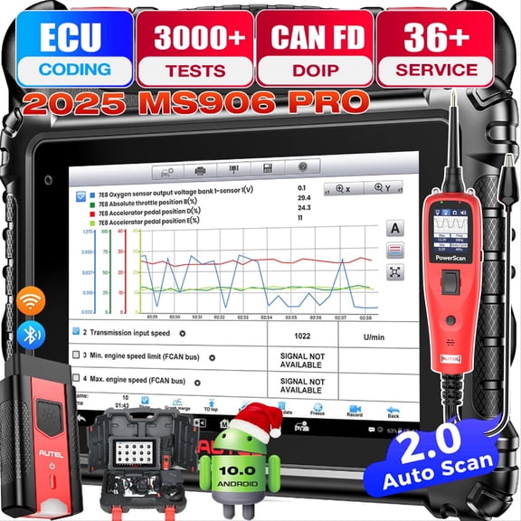 Autel MaxiSYS MS906 PRO Scanner, 2026 MS906PRO Same as MS906MAX, V2.0 ECU Coding, Upgraded of MS908S Elite 2 MP900BT, DoIP CAN FD, 36+ Service, Bidirectional 3000+ Test, VAG Guided, FCA SGW, OS 10.0