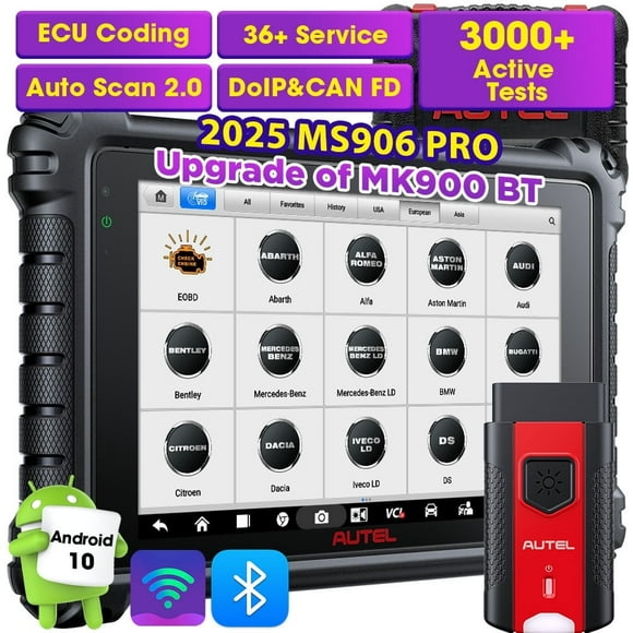 Autel MaxiSys MS906Pro Scanner:Level Up of MP900BT/ MS906BT/MK908,36+ Services, 3k+Active Test
