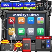 Autel MaxiSys Ultra Autel Scanner 2026 Top Automotive Intelligent Diagnostic Scan Tool with 5-in-1 VCMI, J2534 , 40+ Services, Topology Map, Upgraded of MS908S Pro Elite/MS909/Ultra EV