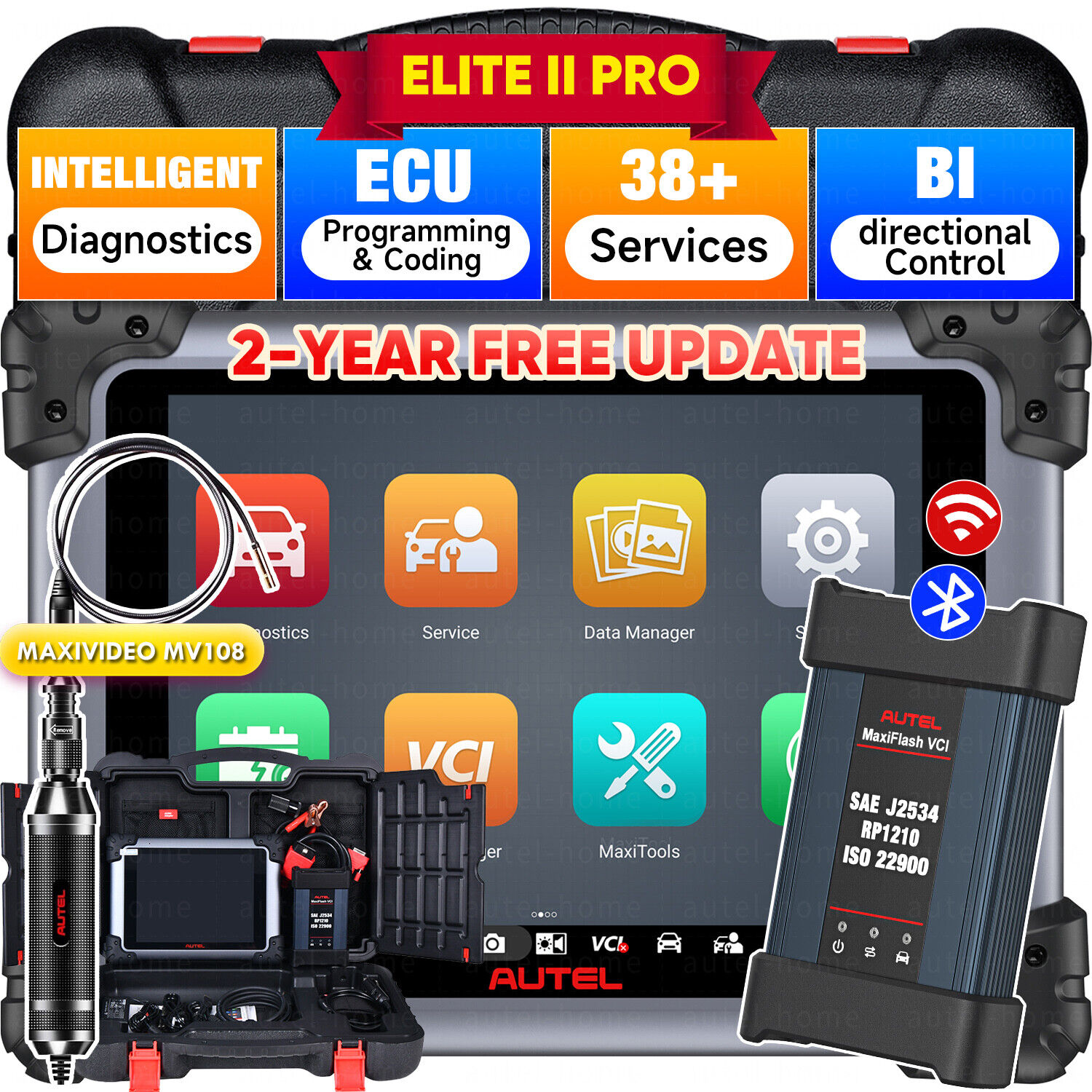 Autel MaxiSys MS909 Car Diagnostic Scan Tool ECU Programming & Coding ...
