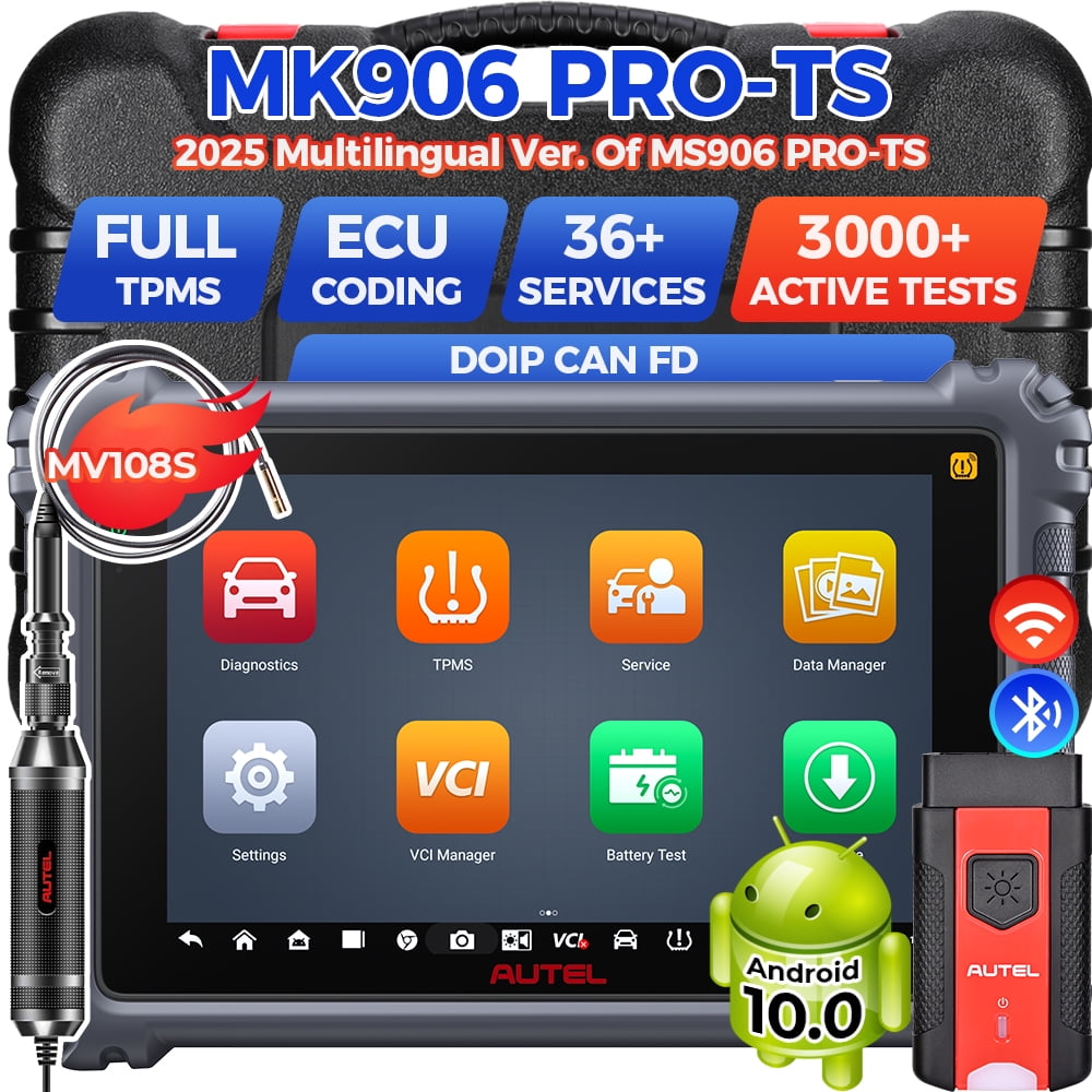 Autel MaxiSYS MS908CV II Heavy Duty Truck Scanner - Professional Diagnostic Tool For Commercial Vehicles