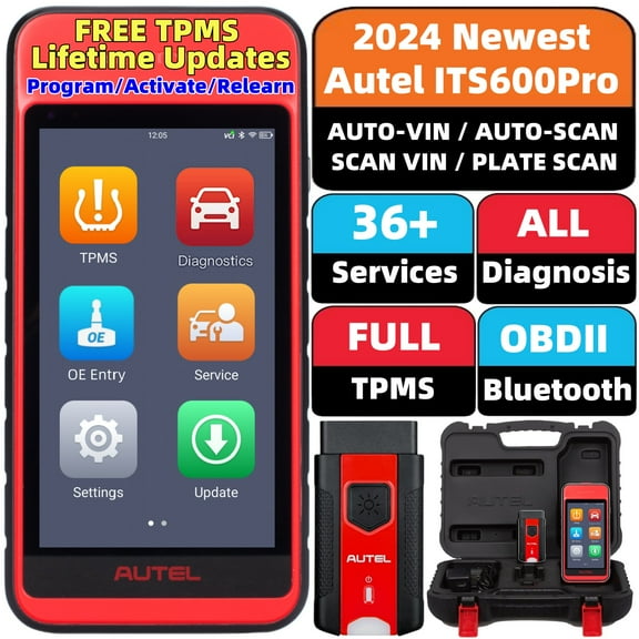 Autel MaxiTPMS ITS600PRO Advanced TPMS Tablet Service Diagnostic Tool Wireless Android Bluetooth VCI VINscan Mx Sensor Programming OBD2 Relearn Lifetime Update