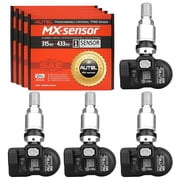Autel MaxiTPMS MX Sensor 4pcs Metal Stem TPMS Sensor 315MHz/433MHz Universal Tire Replacement Sensor Work With TS401 TS408 TS501 TS508 TS601 TS608 MK808TS MX808TS MS906TS ITS600