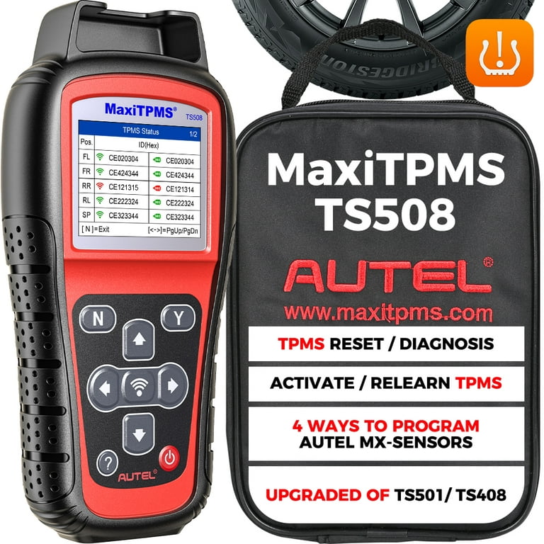 Autel MaxiTPMS TS508WF Kit TPMS Diagnostic Tool 8pcs 315/433MHz MX-Sensor  TPMS Code Reader 99% Sensors Relearn/Activate PK TS508 - AliExpress