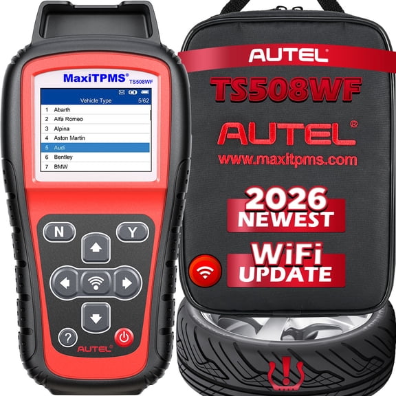 Autel MaxiTPMS TS508WF TPMS Tool Relearn/Activate All Sensors, TPMS Scan Tool Read/Clear DTCs, TPMS Reset Upgraded of TS508 TS408