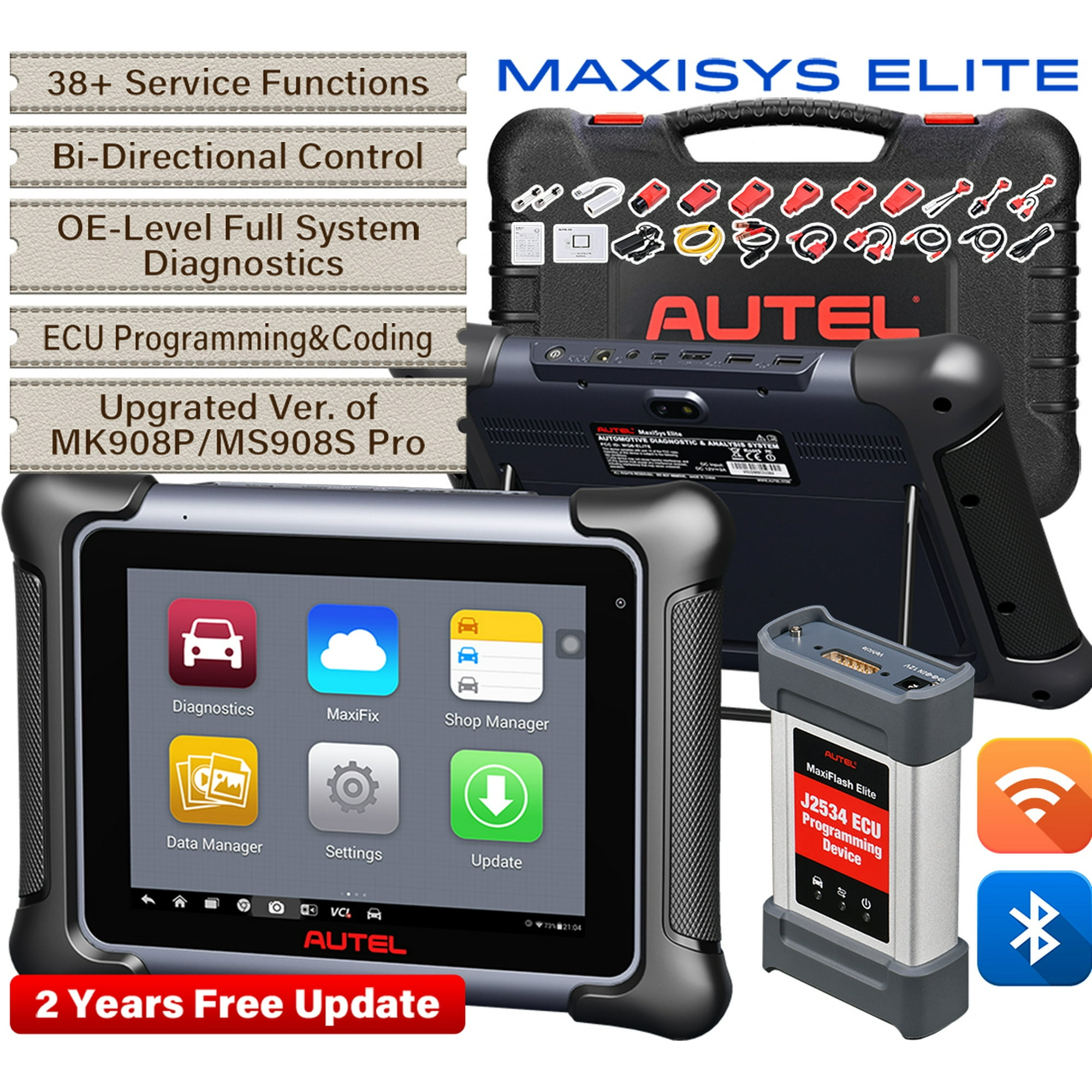 North America marathon punch Autel Maxisys Elite Car Diagnostic Scan Tool with J2534 ECU Programming & Coding, 38+ Service 2 Years Free Update Upgraded of MS908S Pro/MK908P - Walmart.com North America marathon punch Autel Maxisys Elite Car Diagnostic Scan Tool with J2534 ECU Programming & Coding, 38+ Service 2 Years Free Update Upgraded of MS908S Pro/MK908P - Walmart.com