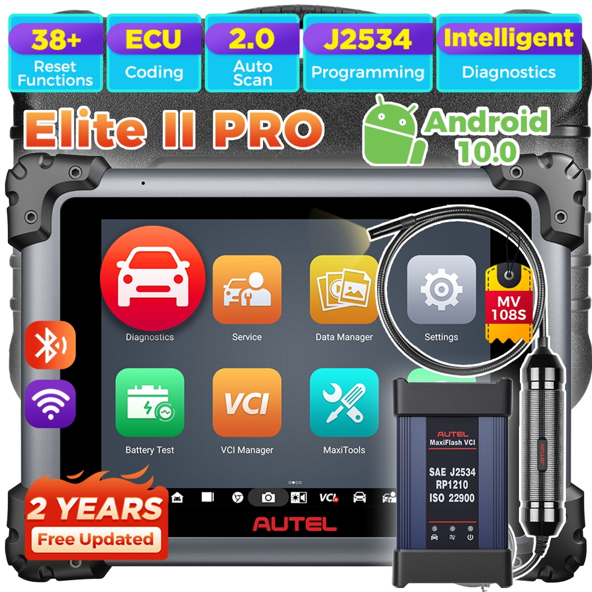 Autel Maxisys Elite II Pro Car Diagnostic Scan Tool Intelligent ...