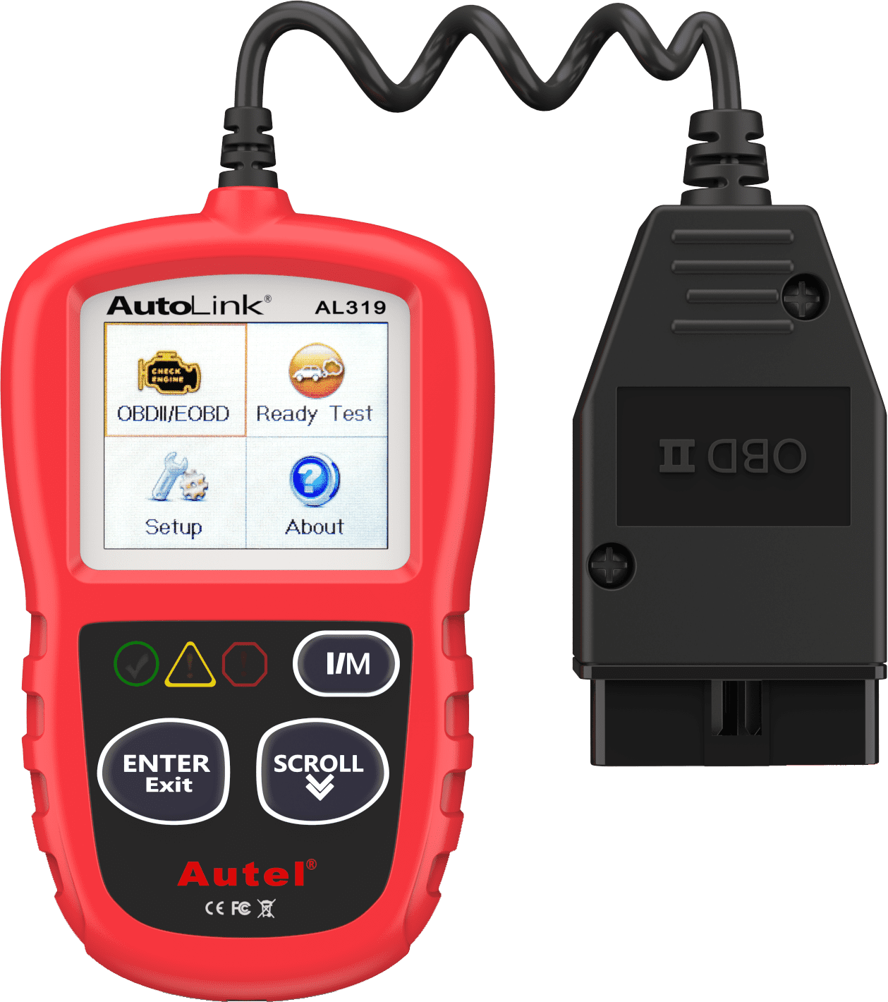 OBD2 Scanner Autel AL319 Code Reader and Eraser, Enhanced Check Reset Engine Fault Code, Live Data, Freeze Frame