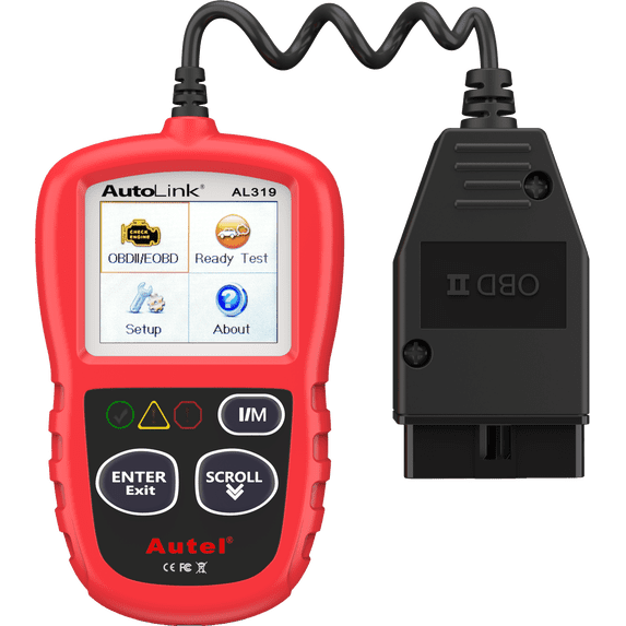 Autel OBD2 Scanner AL319 Code Reader, Enhanced Check Reset Engine Fault Code, Live Data, Freeze Frame